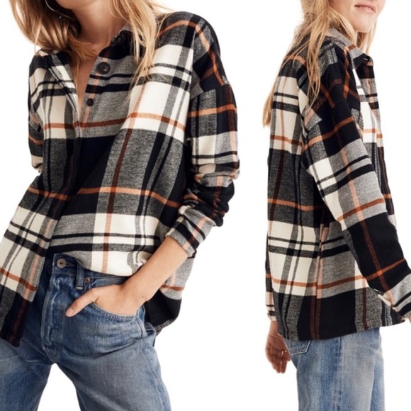 Madewell Tops - Madewell Bromley Flannel Button Down Plaid Shirt